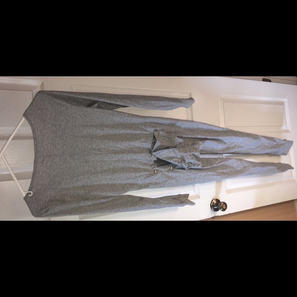 New Light Grey Pajama Onesie - Picture 2 of 4